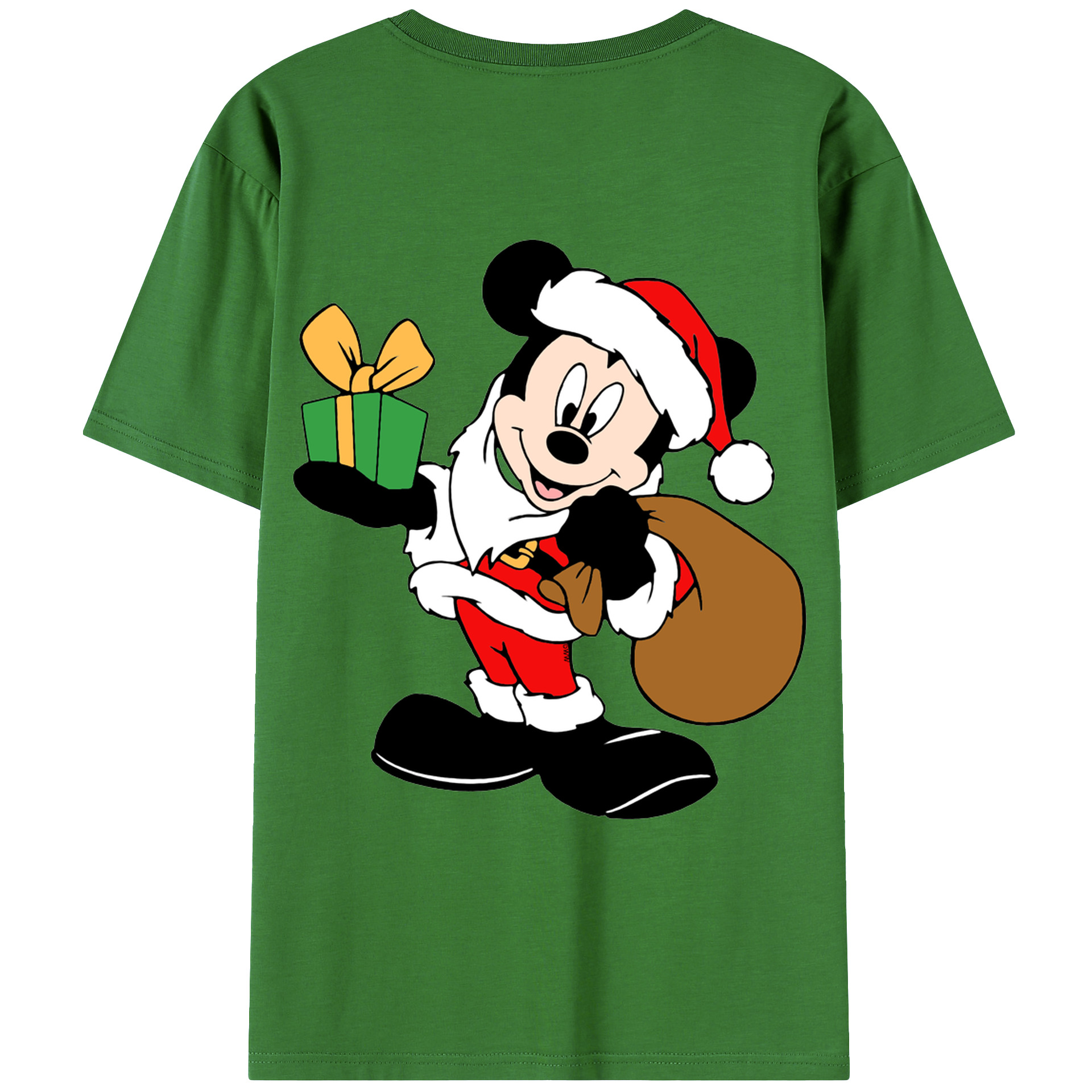 （画像用） ミッキーマウス Mickey Mouse レディース半袖Tシャツ(バックプリント)